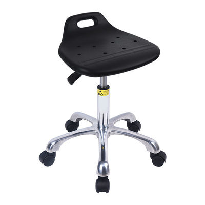 SGS Adjustable Industrial Anti Static Lab Chair Pu Foam Rolling Saddle Stool