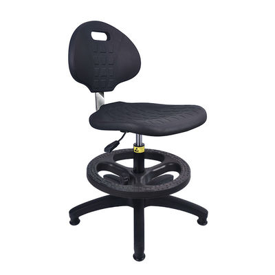 Black PU Foam Anti Static Lab Chair Esd Lab Chair With Backrest