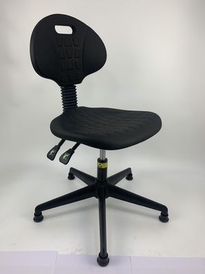 Dust Free Laboratory Ergonomic Esd Pu Leather Swivel Chair Rotating Esd Chair With Armrest