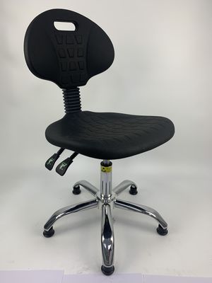 Dust Free Laboratory Ergonomic Esd Pu Leather Swivel Chair Rotating Esd Chair With Armrest