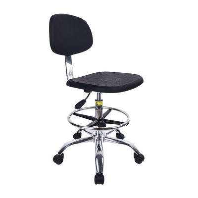 Adjustable Industrial Anti Static Chairs Lab Custom PU Leather Chairs For Laboratory