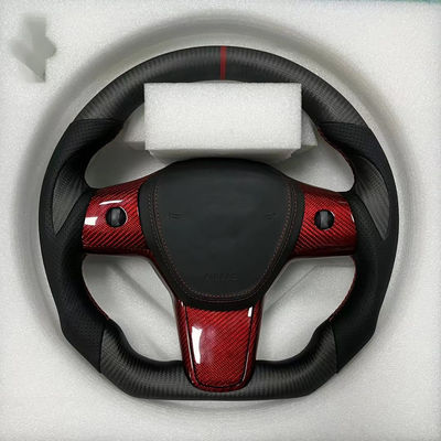 OEM ODM PU Steering Wheel Real Carbon Fiber Custom Racing Steering Wheels