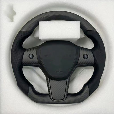 OEM ODM PU Steering Wheel Real Carbon Fiber Custom Racing Steering Wheels