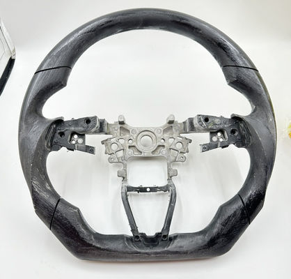 Black SGS PU Steering Wheel Golf Car Steering Wheel Magnesium Alloy