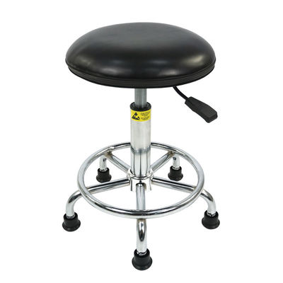 Customizable 20 Inches PU Leather Chairs Antistatic Lab Chair 300lbs