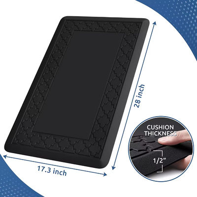 Kitchen Office  PU Standing Desk Mat Anti Fatigue Floor Non Slip Desk Mat