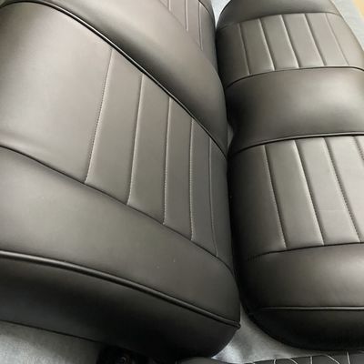Black Ergonomic PU Cushion Seating Sofa Arm Cushions Offset Imprinting Logo