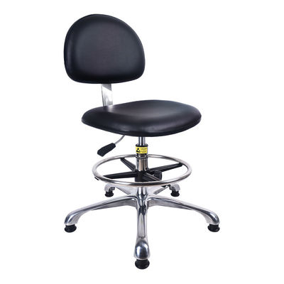 Anti Static PU Leather Chairs For Cleanroom And Lab Work With ESD Protection And PU Foam