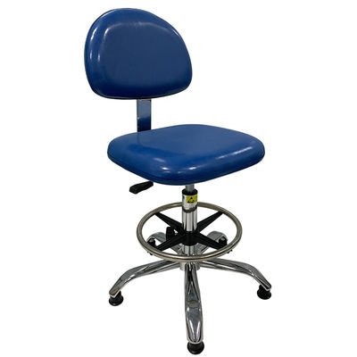 Anti Static PU Leather Chairs For Cleanroom And Lab Work With ESD Protection And PU Foam