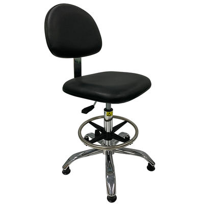 Anti Static PU Leather Chairs For Cleanroom And Lab Work With ESD Protection And PU Foam