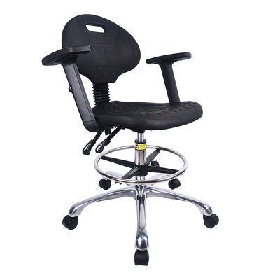 PU Foam Anti Static Lab Chair With Adjustable Height And Backrest For School And Workshop Production Line