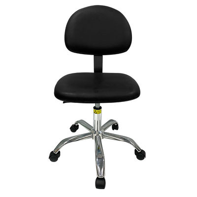 Lab And Industry PU Leather Chairs With Adjustable Backrest And ESD Protection
