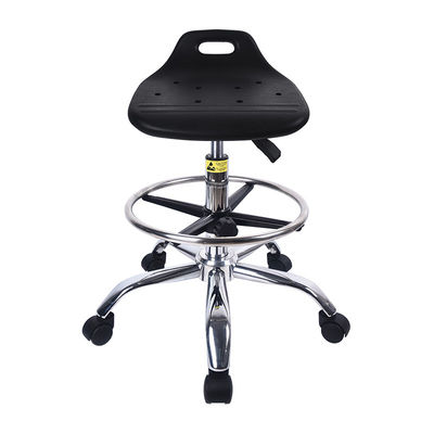 Heavy Duty Antistatic PU Lab Esd Work Stools Chair For Laboratory Hospital Clean Room Workshop