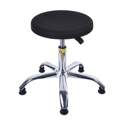 Industrial Pu Soft Lab Swivel Laboratory Lift Esd Safe Chairs With Chrome Footrest
