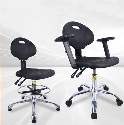 360mm Back Esd Lab Pu Leather Armchair Anti Static Esd Office Chairs Backrest With Armrest