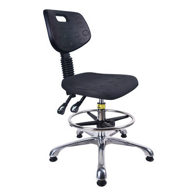 400mm Seat Laboratory Anti Static Office Chair PU Foaming Chairs Adjustable Backrest