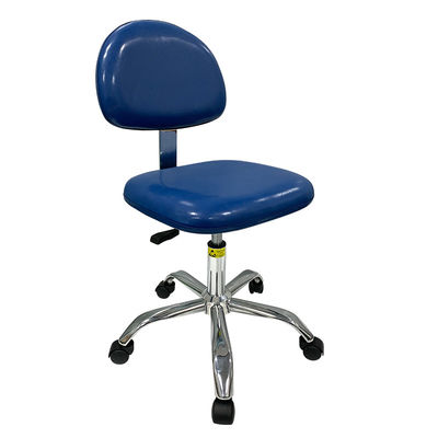 Ergonomic Armless Lab Barber Moving Saddle Dental Salon Stool Chair With Wheels And Round Footrest PU Leather Chairs