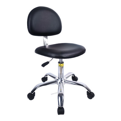 Backrest Height 20 Inches PU Leather Industry Chairs With ESD Protection For Workshop